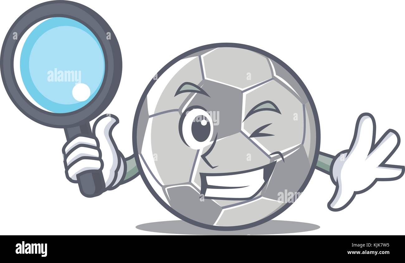 Detective football character cartoon style Stock Vector Image & Art Alamy