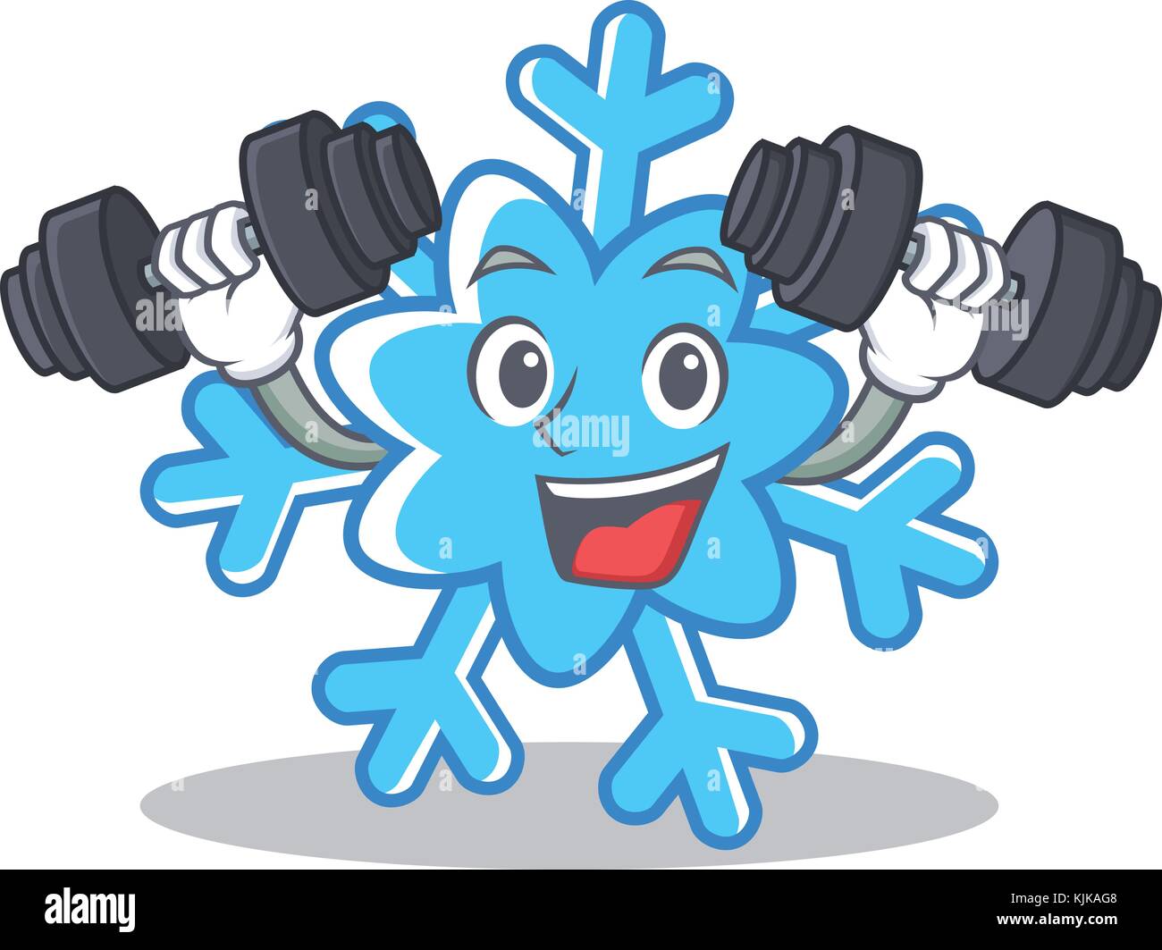 Fitness snowflake character cartoon style Stock Vector Image & Art - Alamy