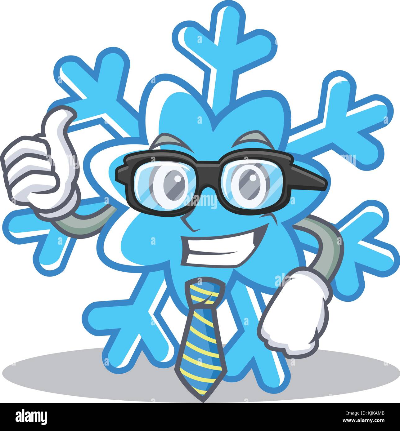 Businessman snowflake character cartoon style Stock Vector Image & Art