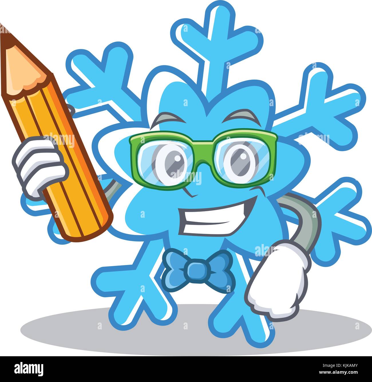 Student snowflake character cartoon style Stock Vector Image & Art - Alamy