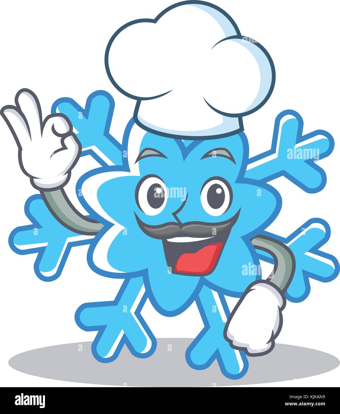 Chef snowflake character cartoon style Stock Vector Image & Art - Alamy