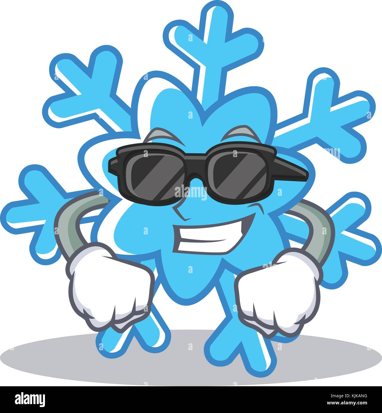 Super cool snowflake character cartoon style Stock Vector Image & Art ...