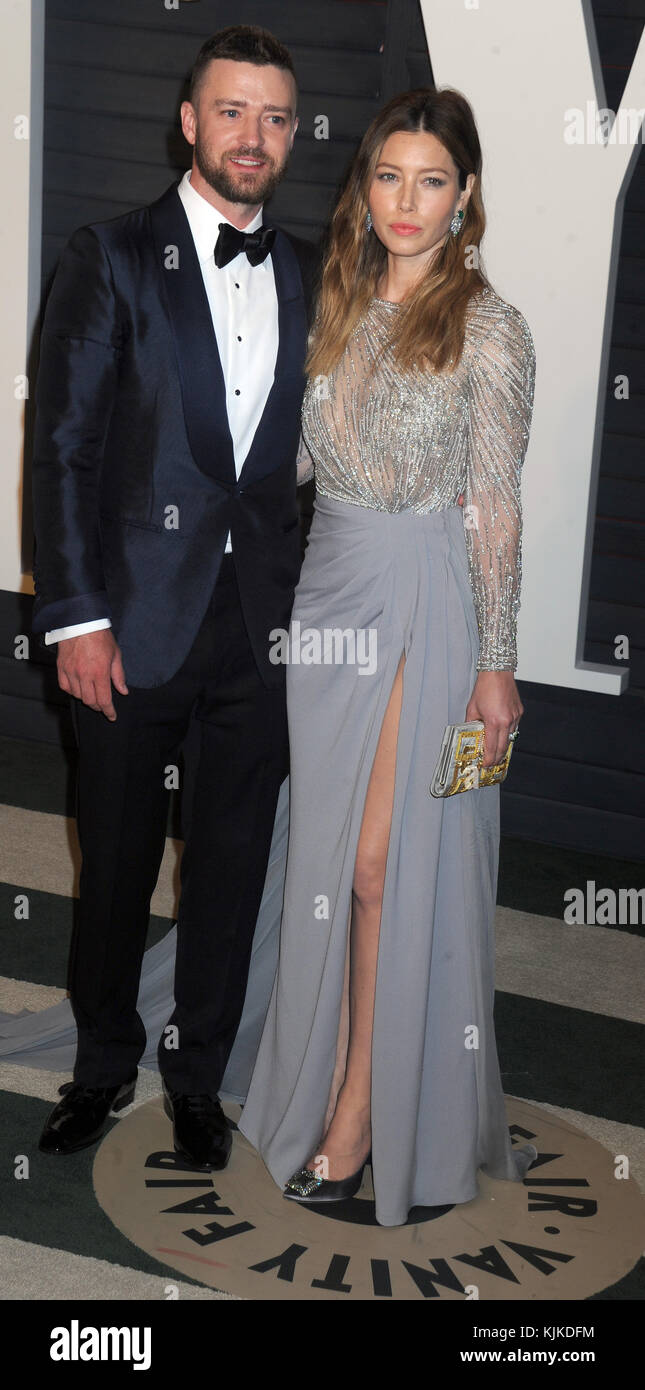 BEVERLY HILLS, CA FEBRUARY 28 Justin Timberlake, Jessica Biel