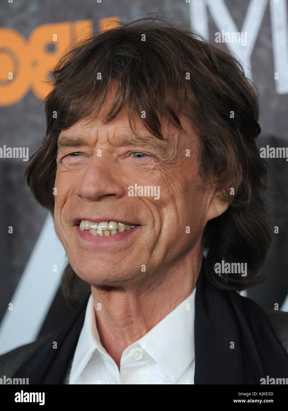 NEW YORK, NY JANUARY 15 Mick Jagger attends the 'Vinyl' New York
