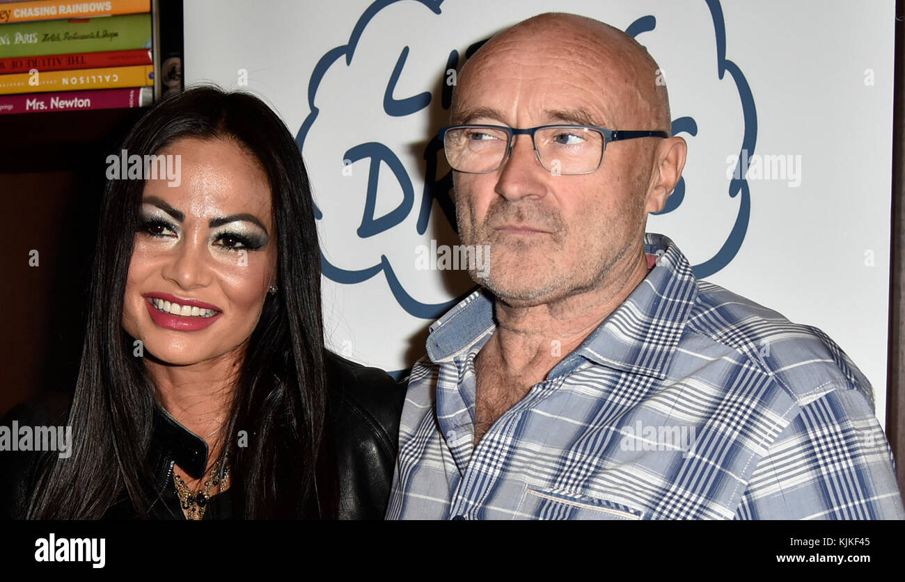 MIAMI BEACH, FL - FEBRUARY 26: Phil Collins and ex-wife Orianne Cevey ...
