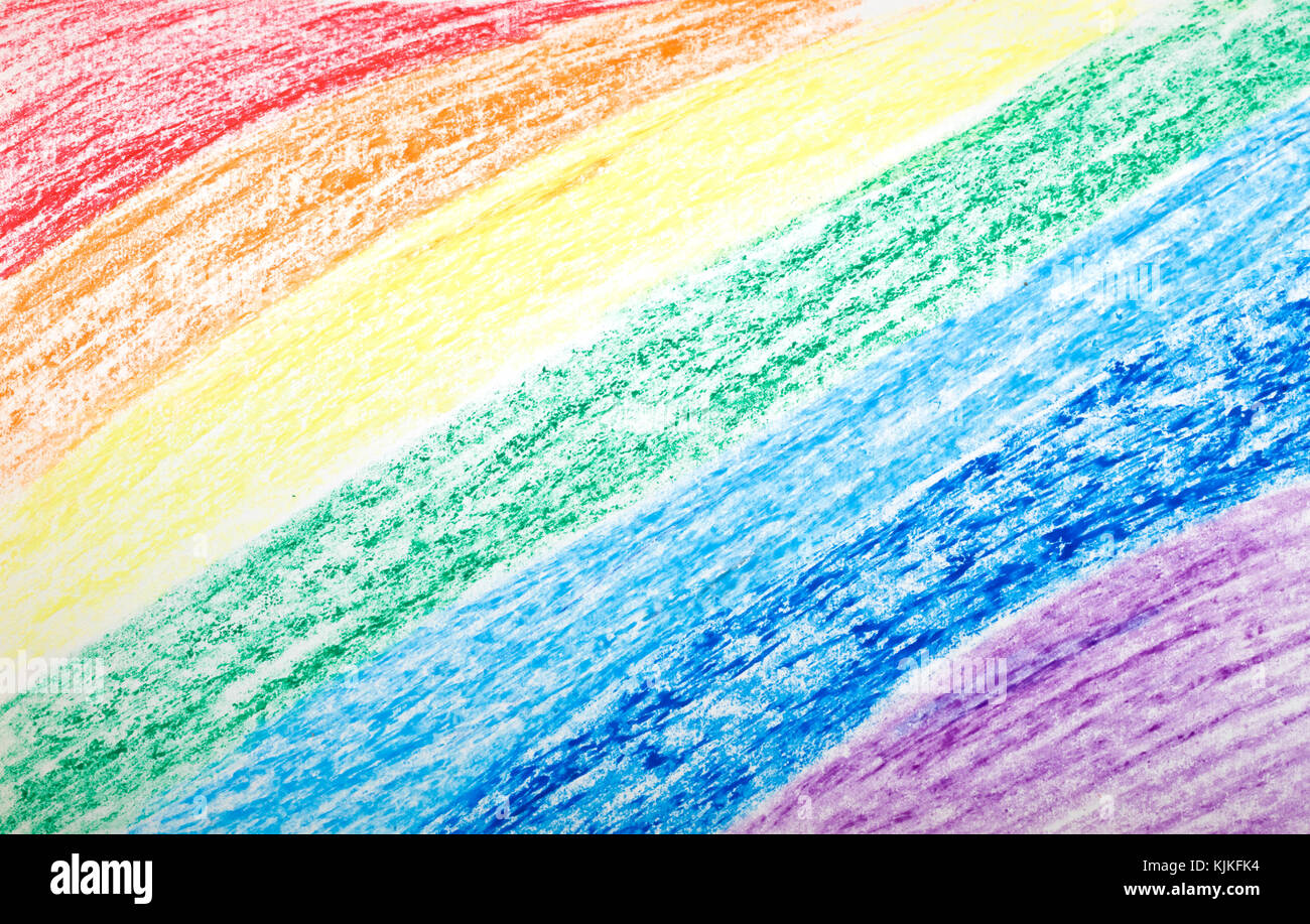 Pencil Color Rainbow Background Stock Photo - Alamy