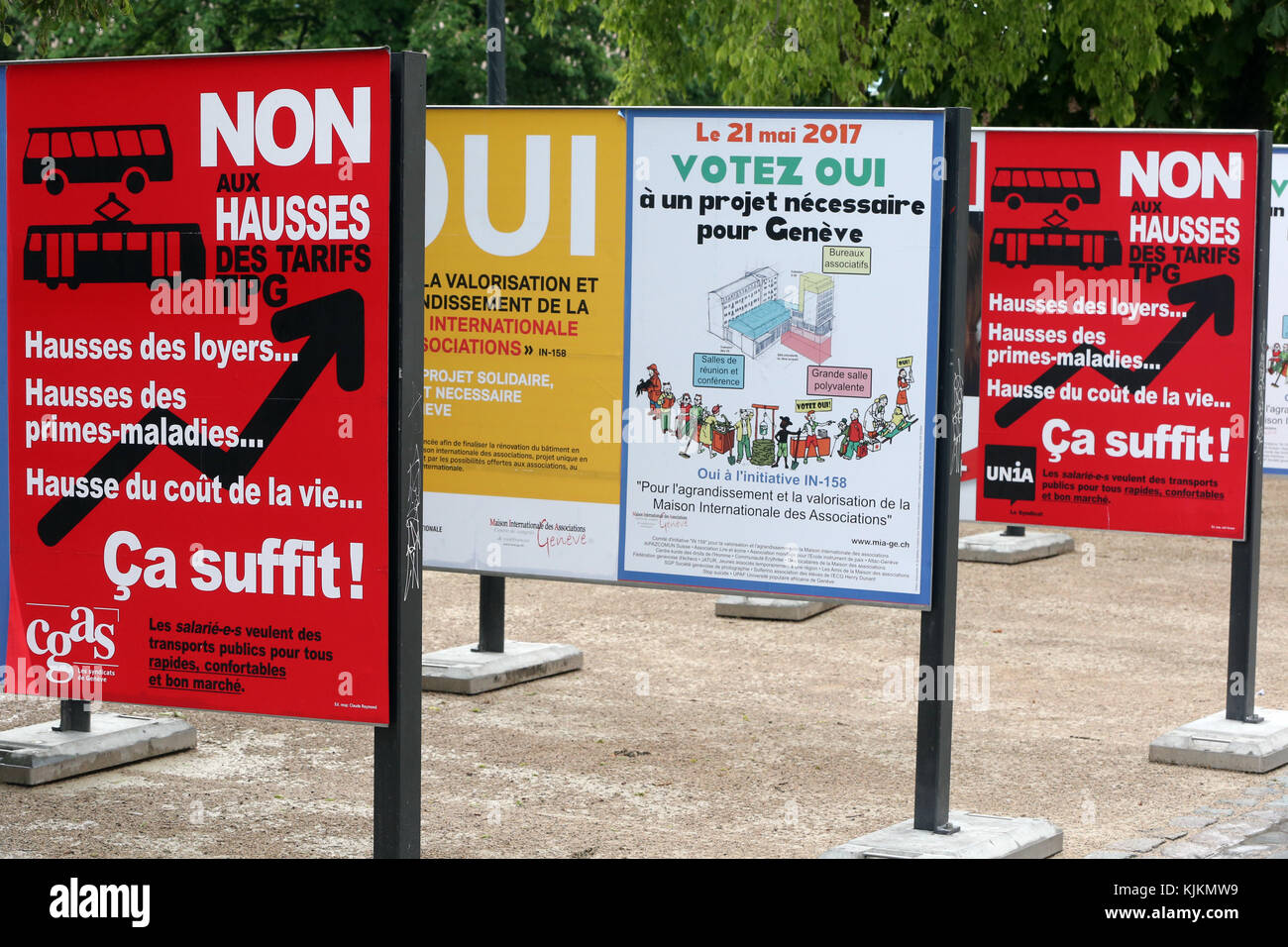 Switzerland, Geneva referendum. Stock Photo