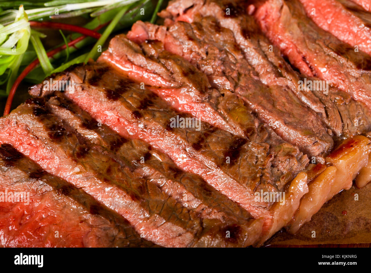 Beef steak with blood Stock Photo Alamy