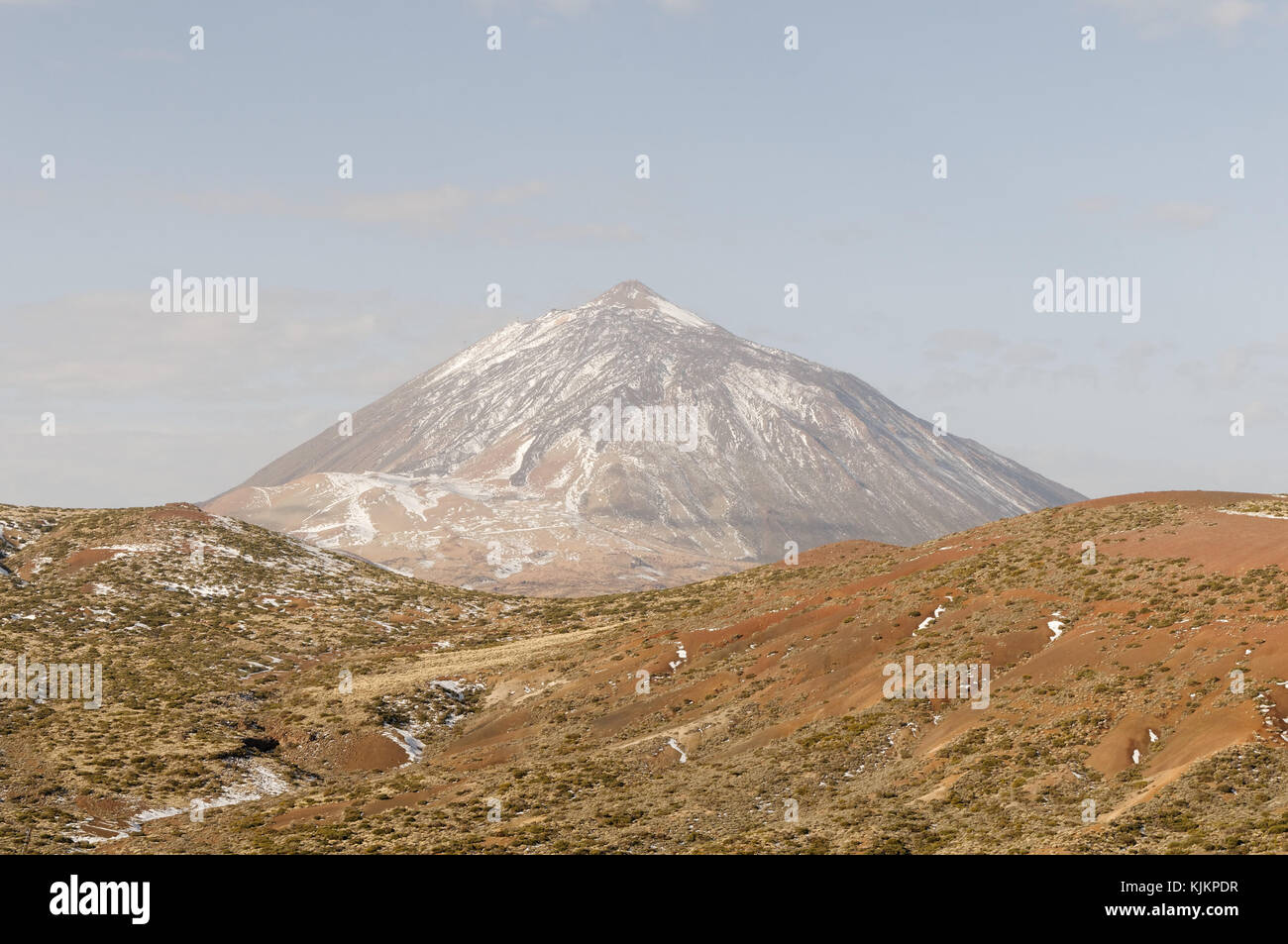 Mount Teide tenerife volcano mountain highest peak in spain canary islands isles canaries volcanic Stock Photo