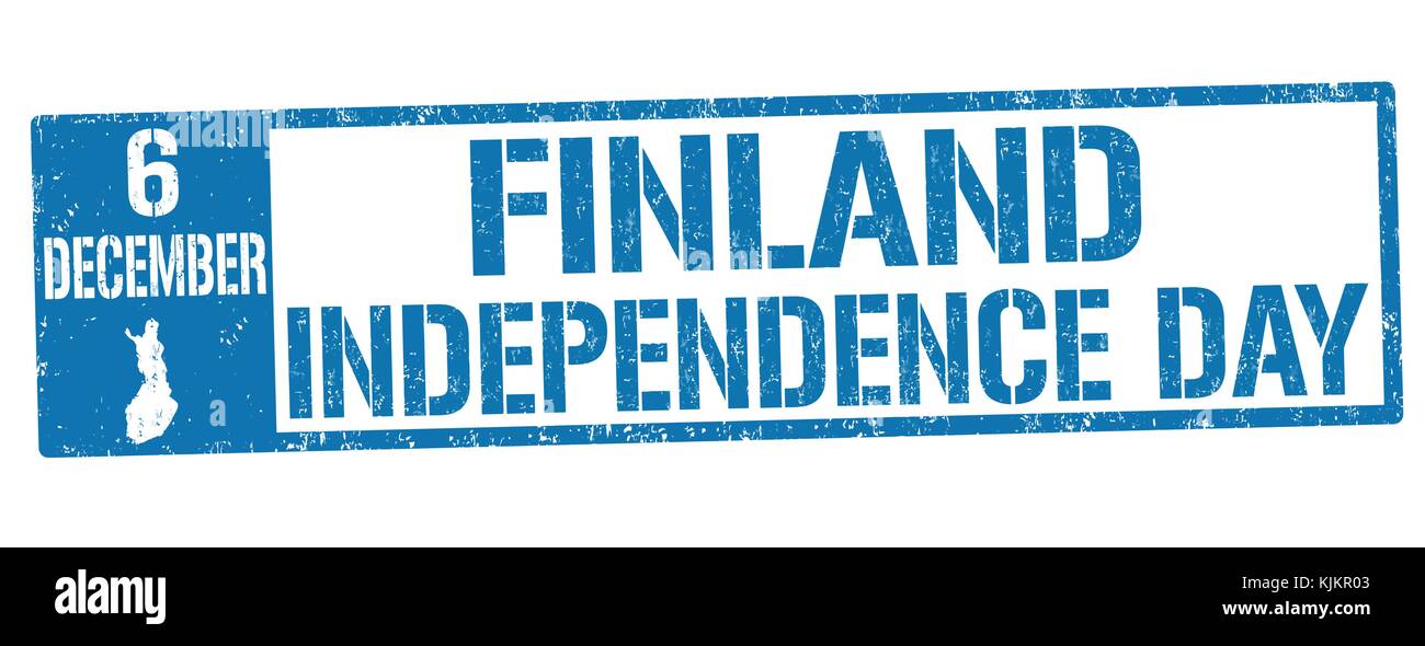 Finland independence day grunge rubber stamp on white background, vector illustration Stock Vector