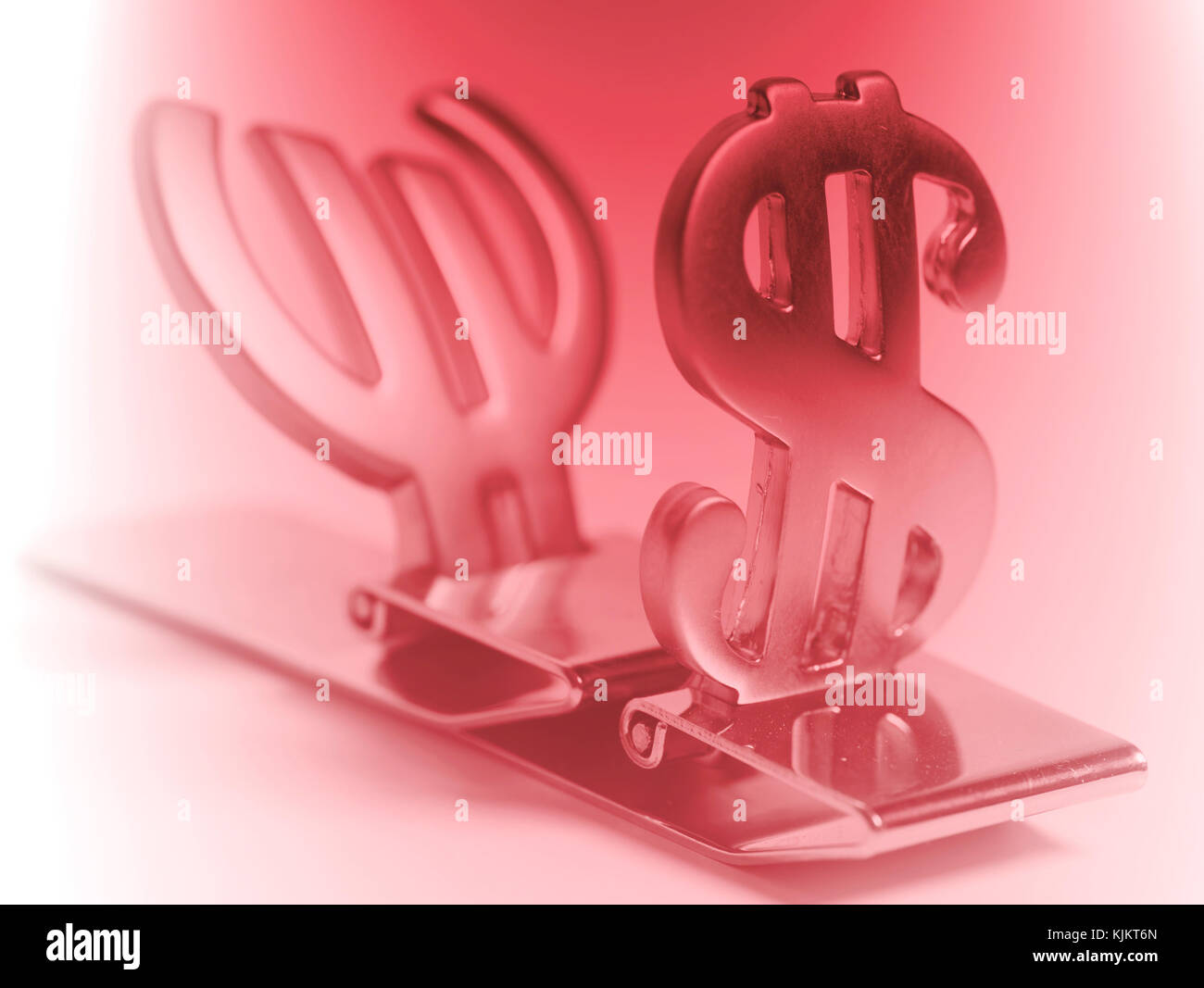 Dollar and Euro symbols Stock Photo - Alamy