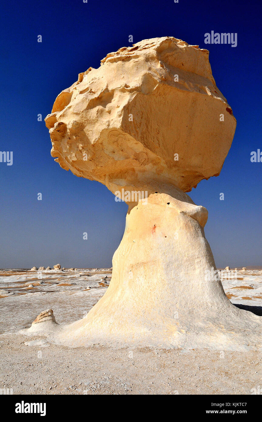 White desert, Assiout province. Egypt. Stock Photo