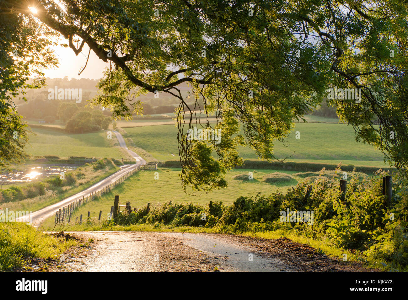 heart attack hill, Gumley in leicestershire Stock Photo