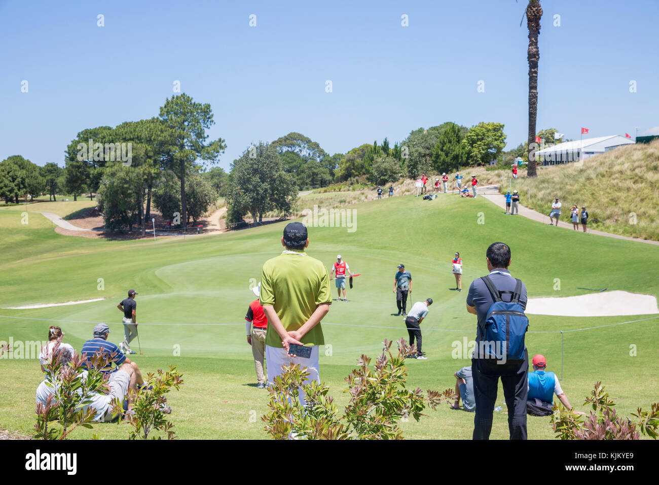 Emirates Australian PGA open golf tournament in Sydney,Australia, players on the golf course Stock Photo