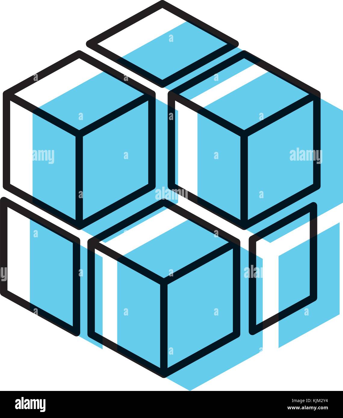 Cube shape design Stock Vector Image & Art - Alamy