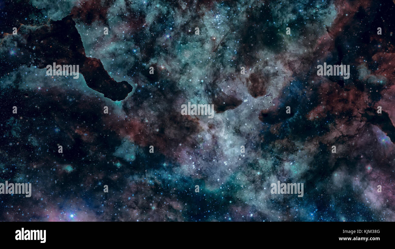 Universe filled with nebula and galaxy. Elements of this image ...