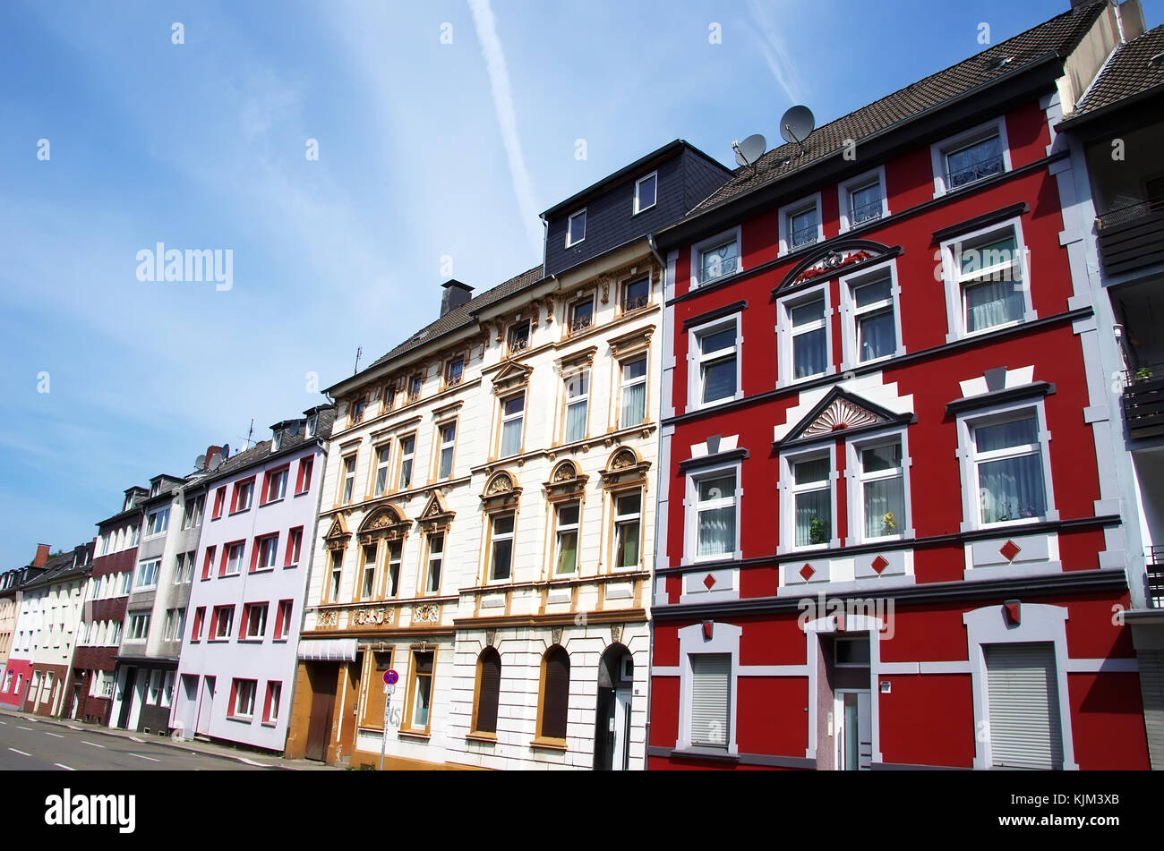 old houses in Essen, Germany Stock Photo Alamy