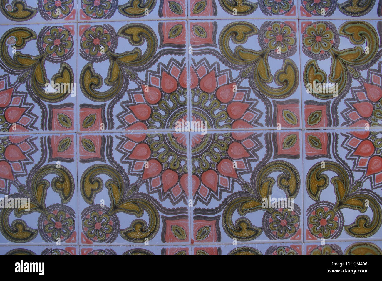 Colorful tile background at Portugal Stock Photo - Alamy