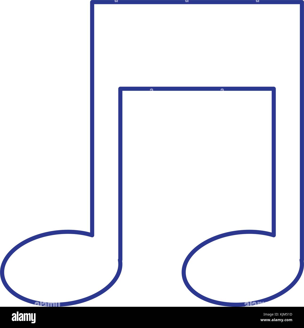 music note isolated icon vector illustration design Stock Vector Image ...
