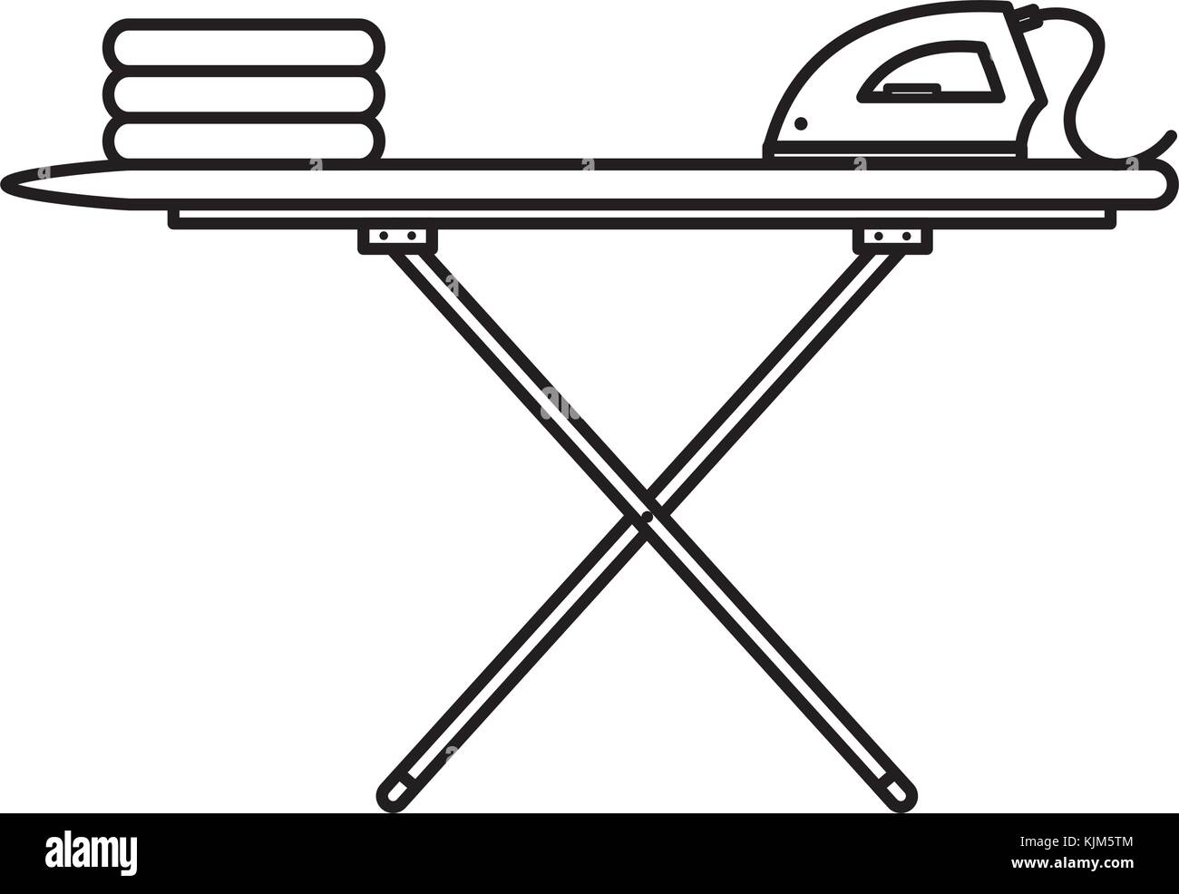 ironing board with clothes and iron vector illustration design Stock Vector  Image & Art - Alamy