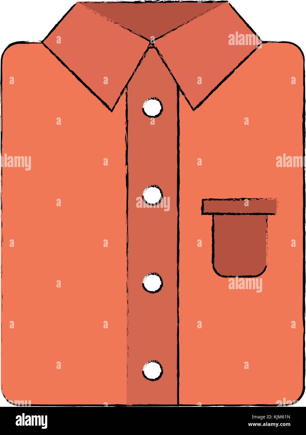 ironed shirt isolated icon vector illustration design Stock Vector ...