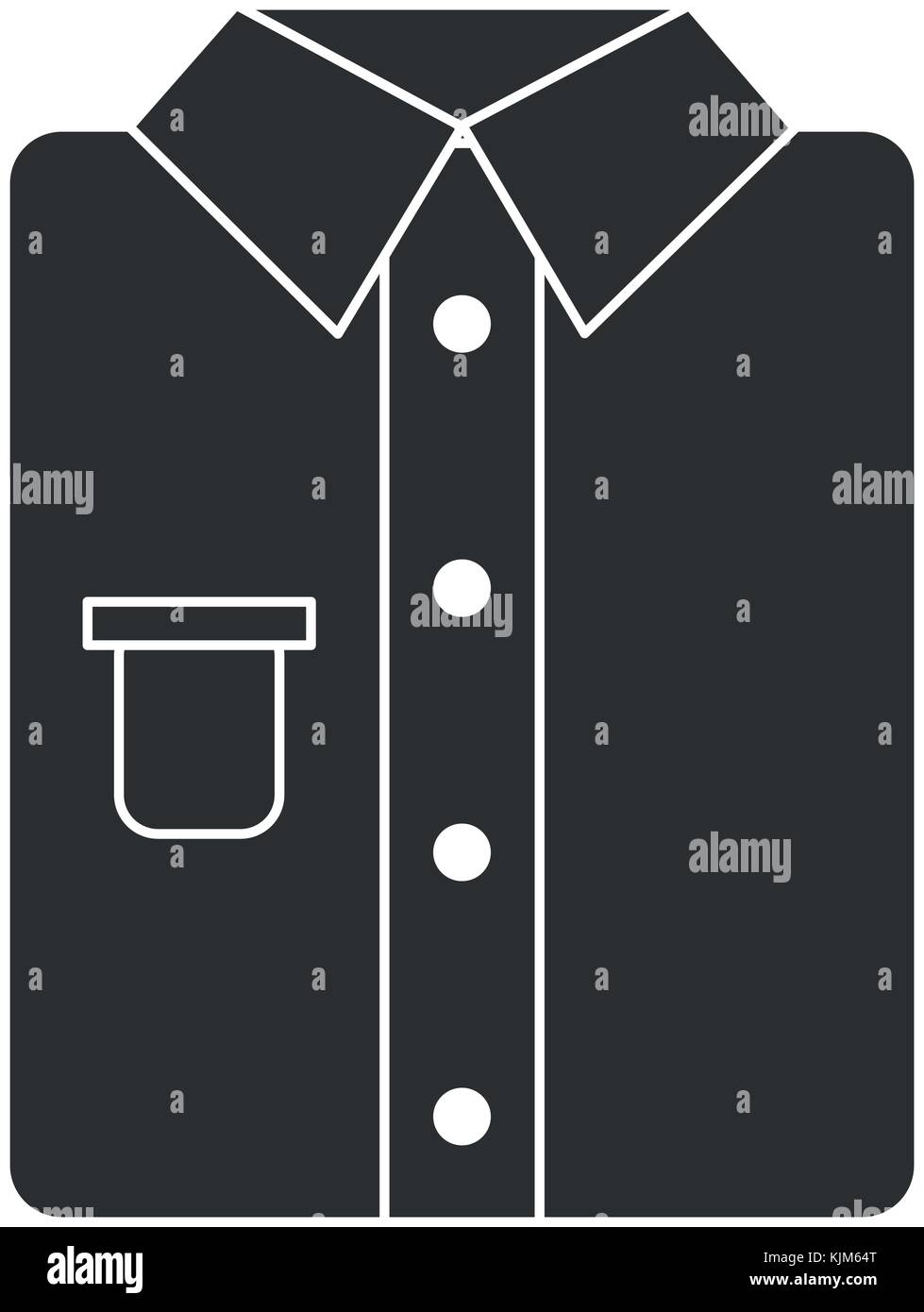 ironed shirt isolated icon vector illustration design Stock Vector ...