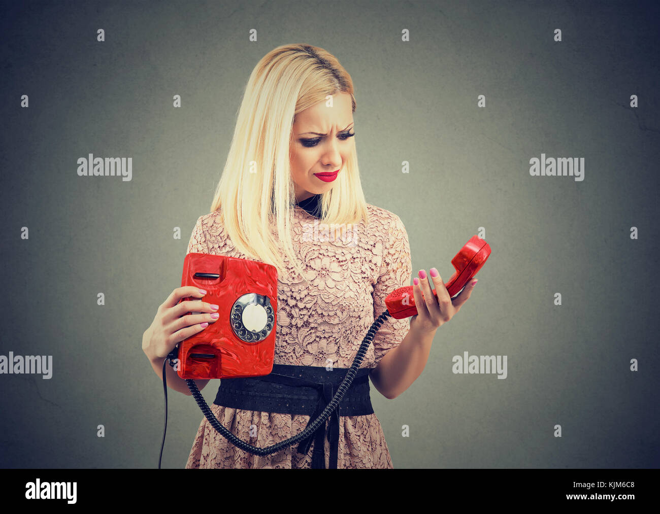 Angry Upset Woman Receiving Bad News Stock Photo Cartoondealer Com