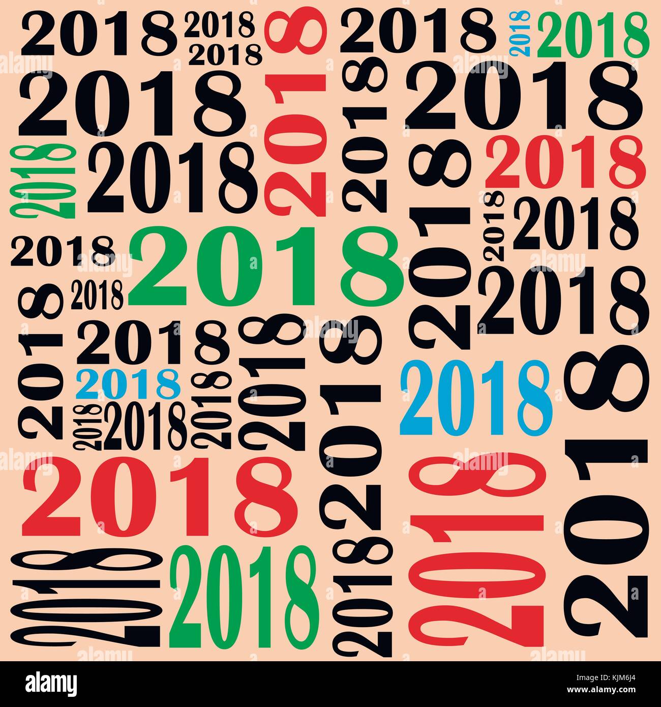 2018 calendar Stock Vector Images - Alamy