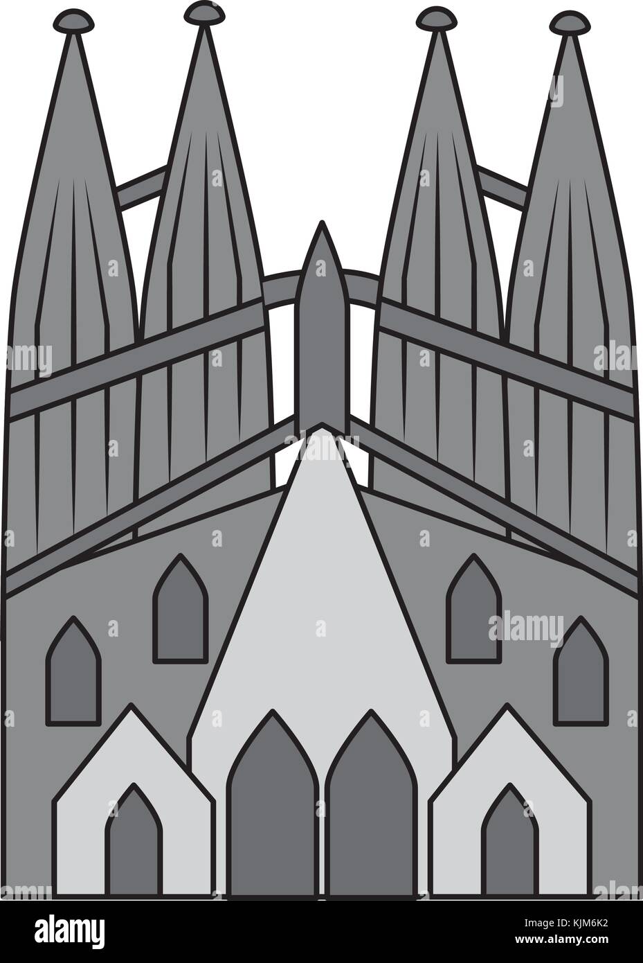 Sagrada Familia Church Icon Image Sagrada Familia Church Icon Im Stock 