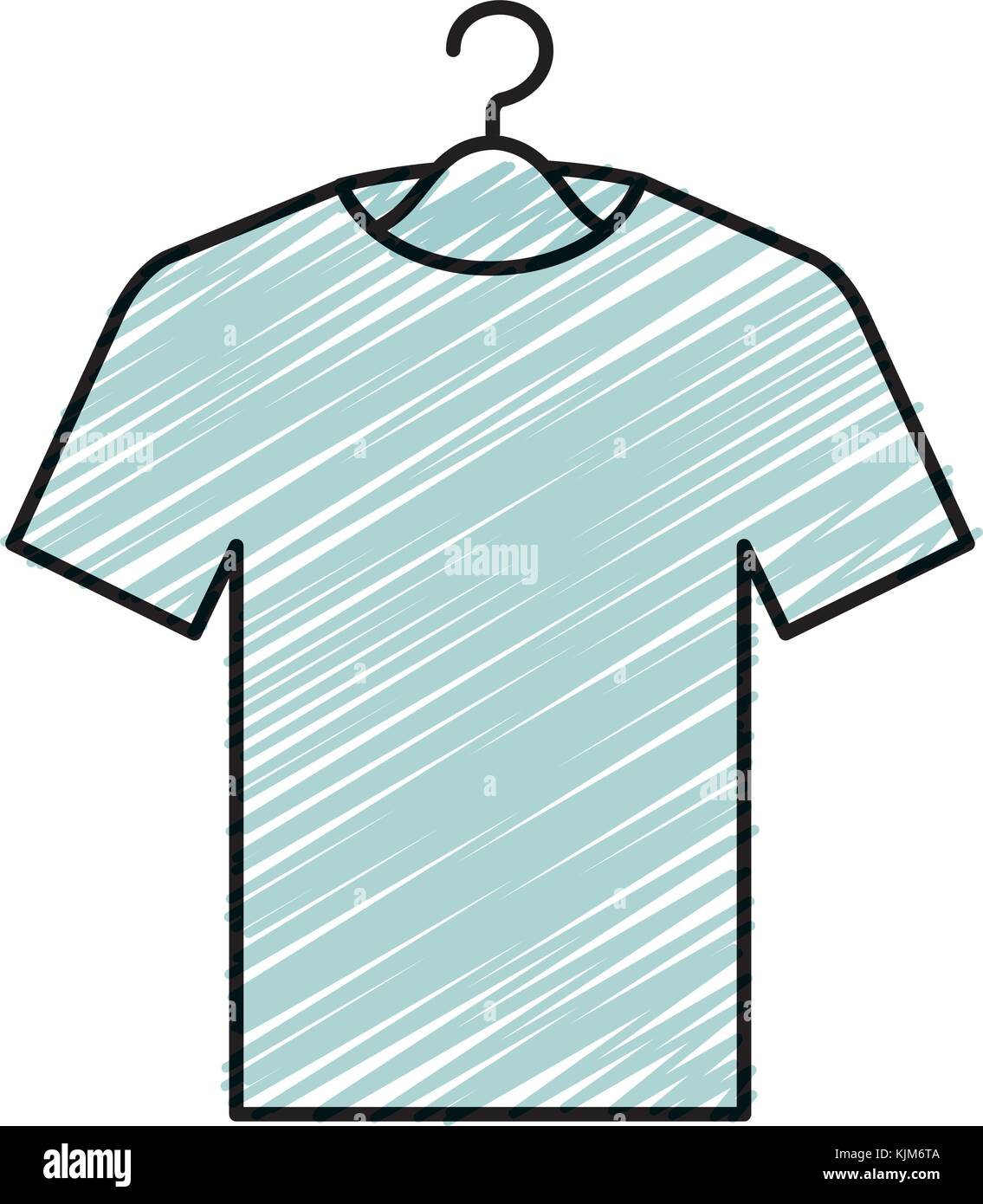 shirt hanging in hook vector illustration design Stock Vector Image