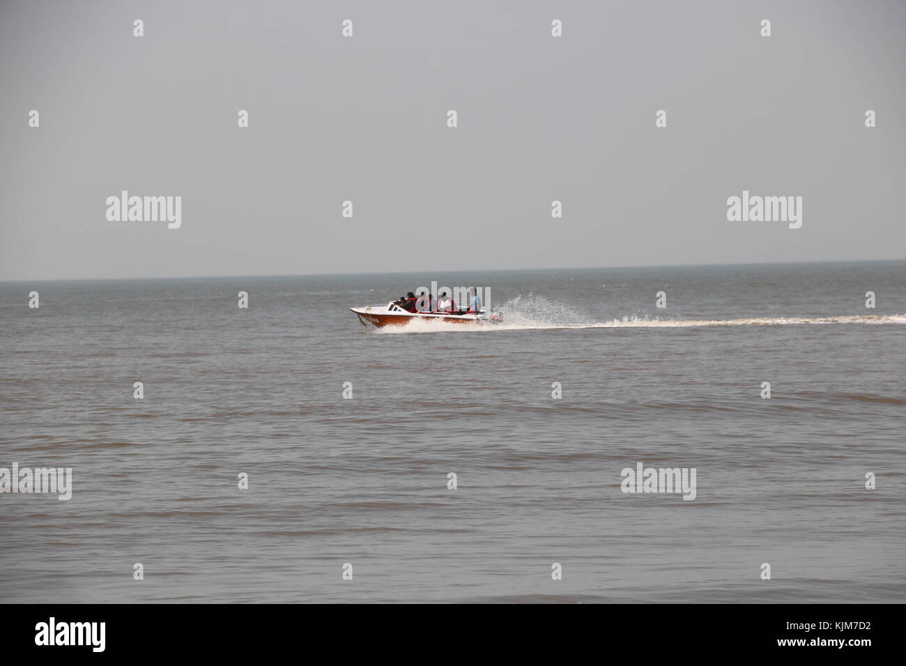 motorboat in sea Stock Photo - Alamy