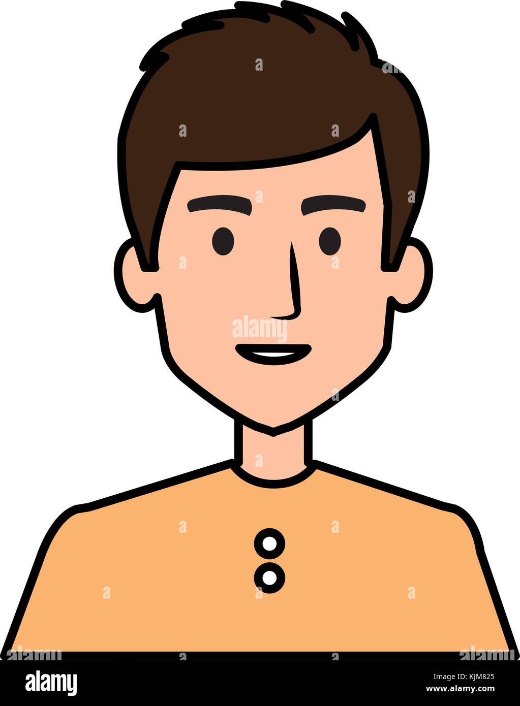 young man avatar character vector illustration design Stock Vector ...