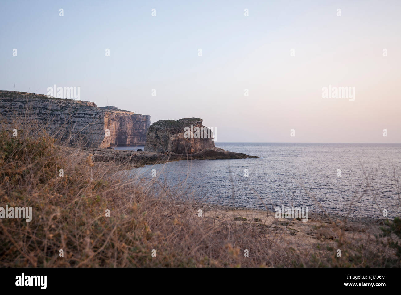 Fungus Rock in Gozo, Malta Stock Photo