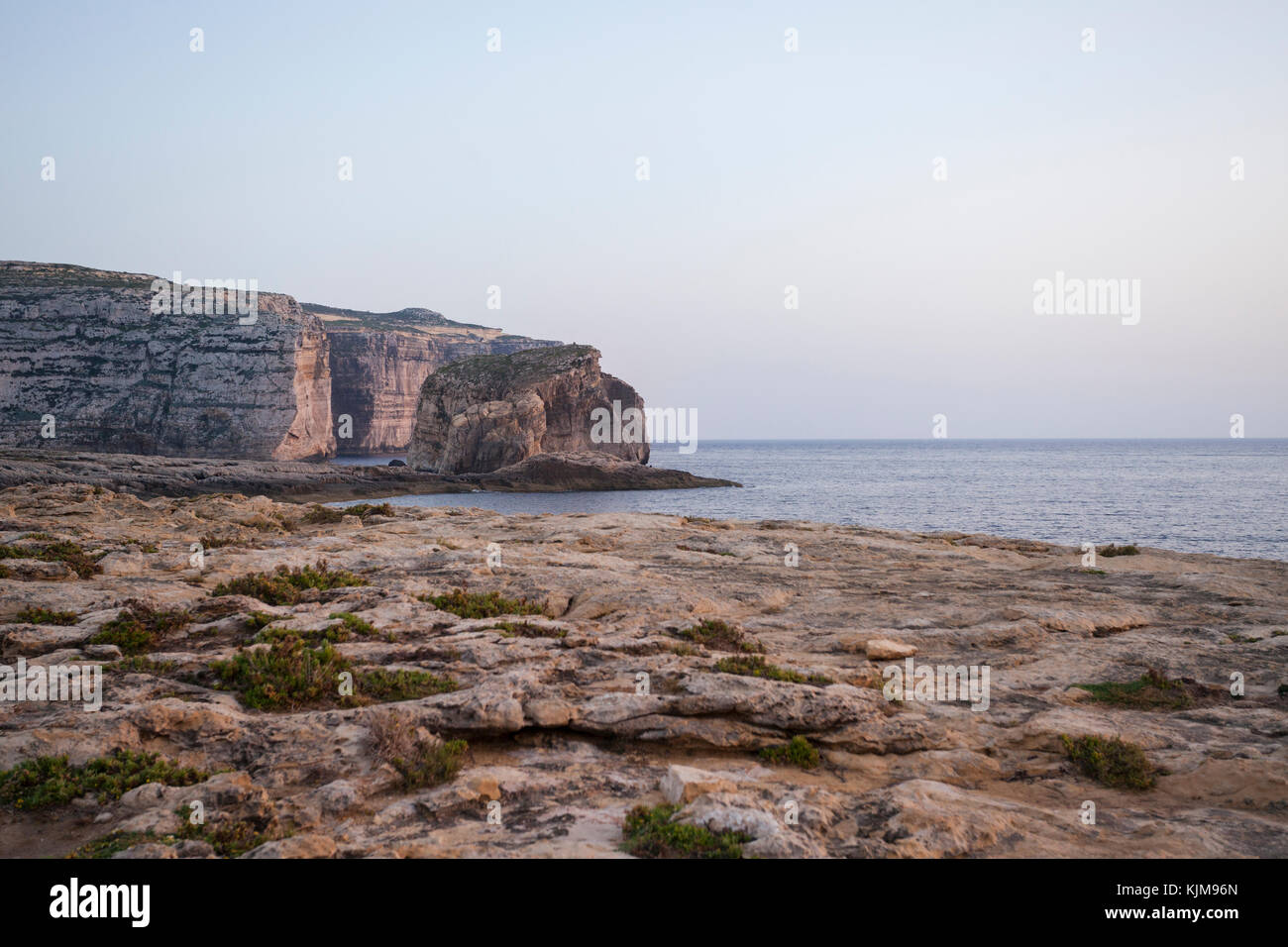 Fungus Rock in Gozo, Malta Stock Photo
