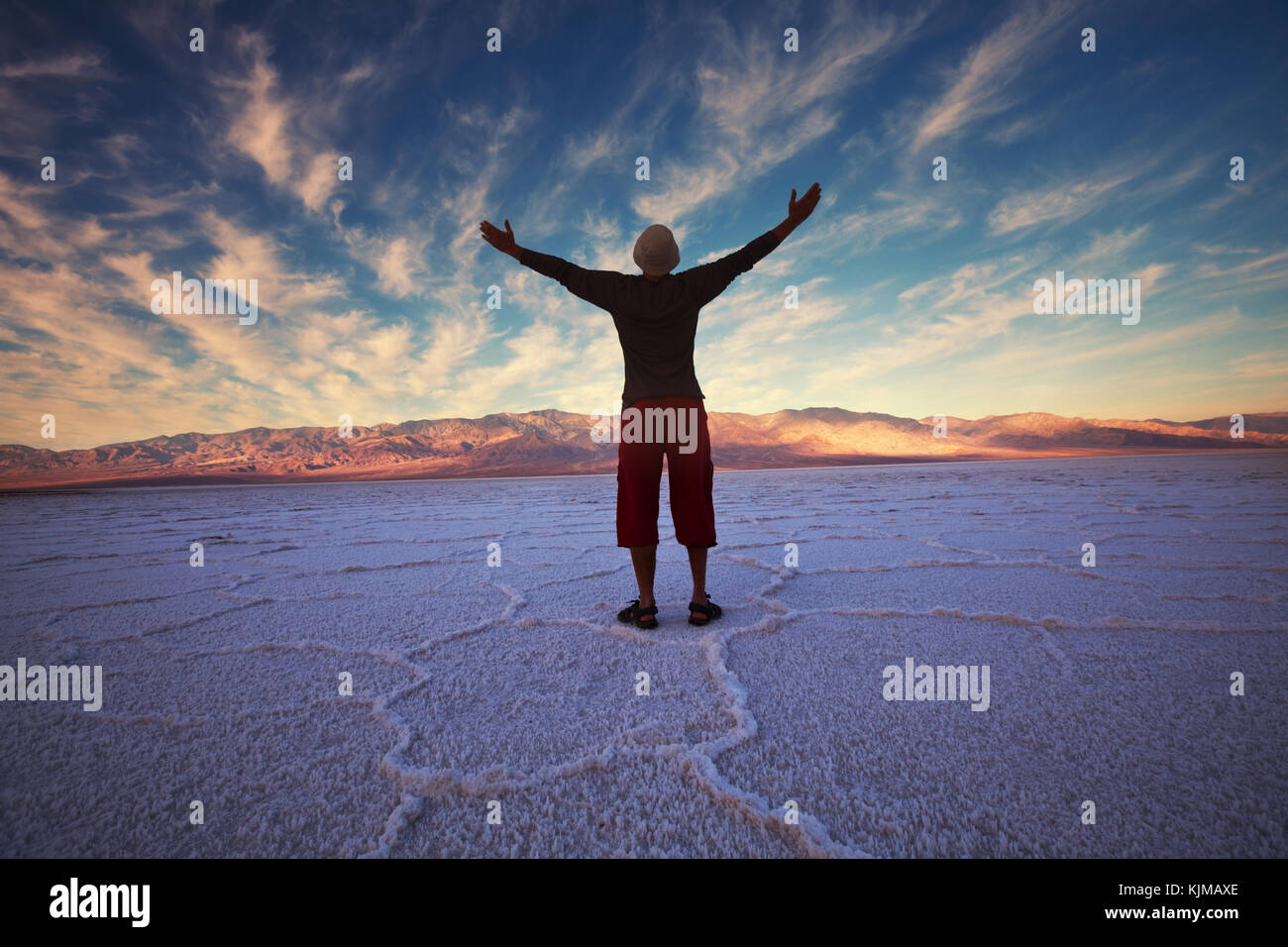 Death valley badlands person hi-res stock photography and images - Alamy