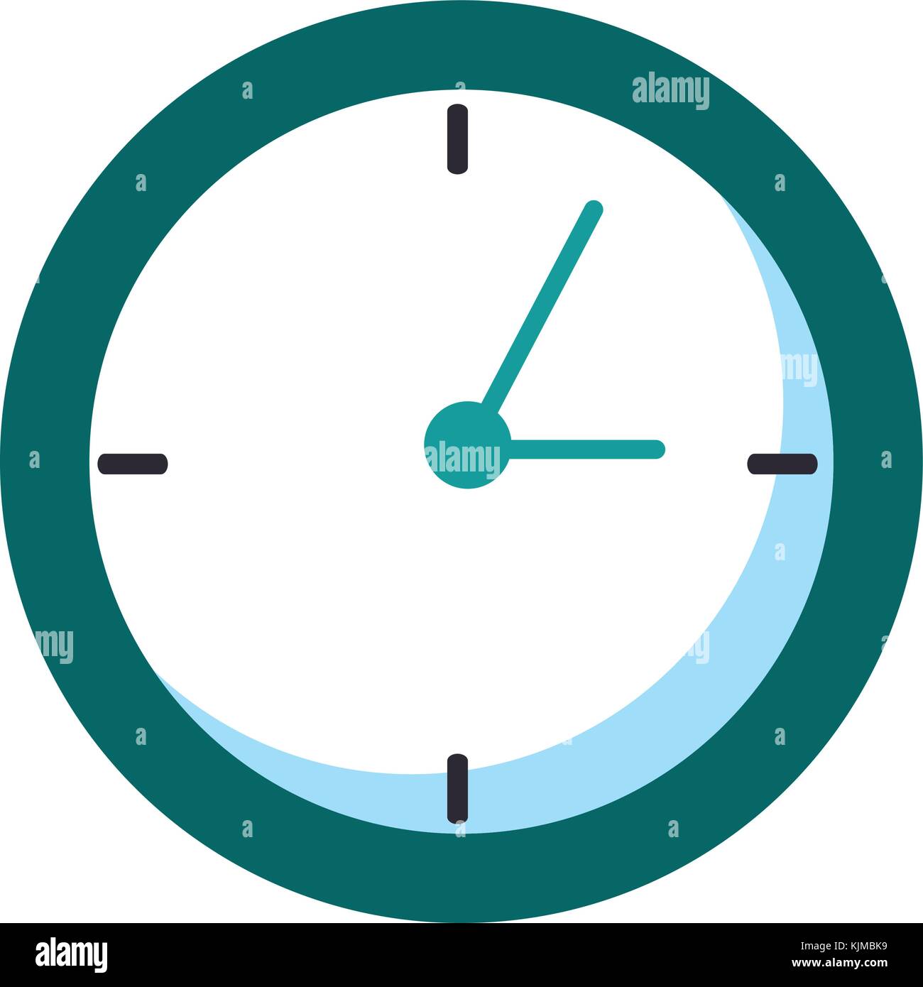time clock isolated icon vector illustration design Stock Vector Image ...