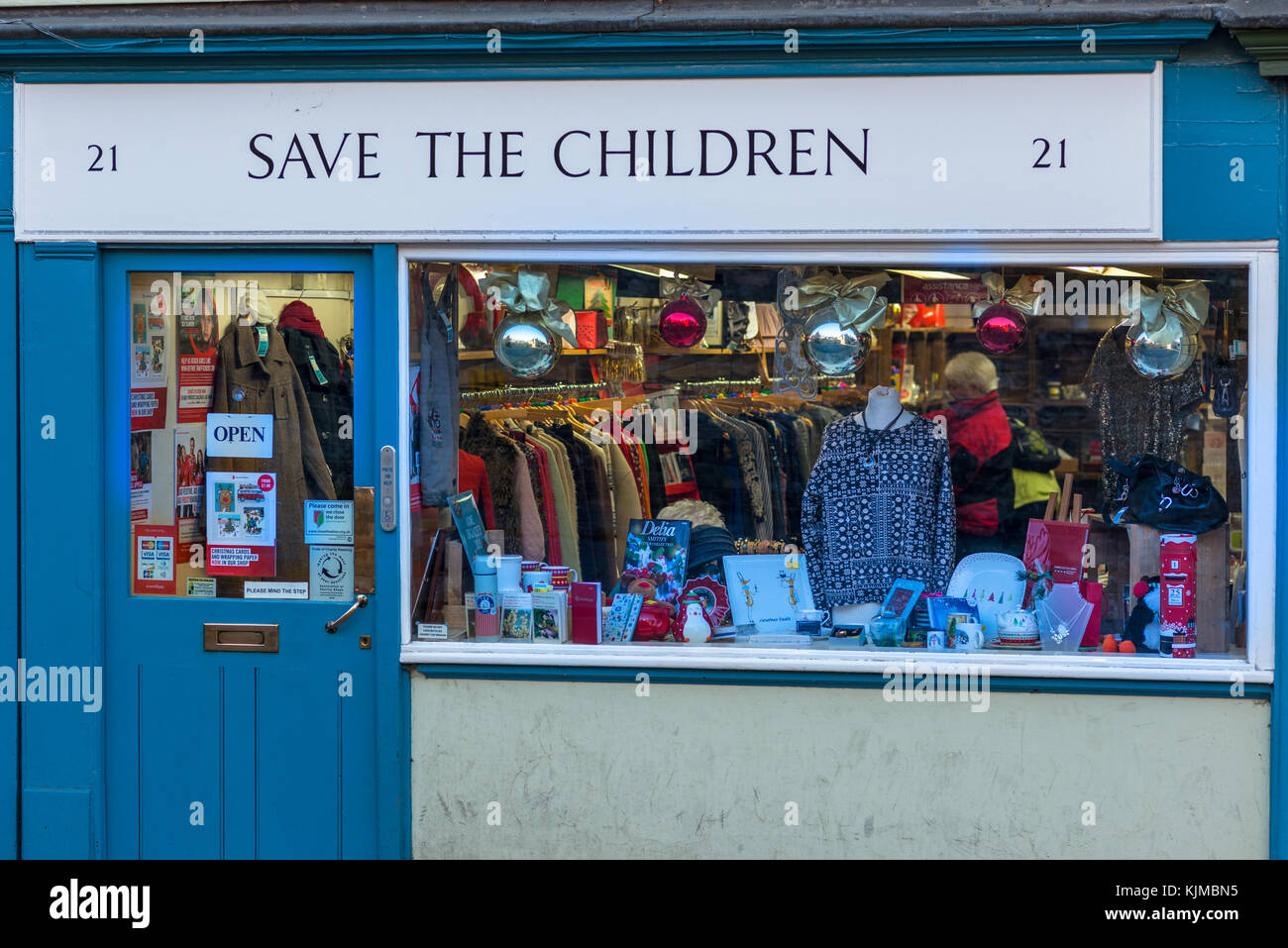 The Save the Children charity shop store in Cambridge , Cambridgeshire , England , Britain , UK Stock Photo