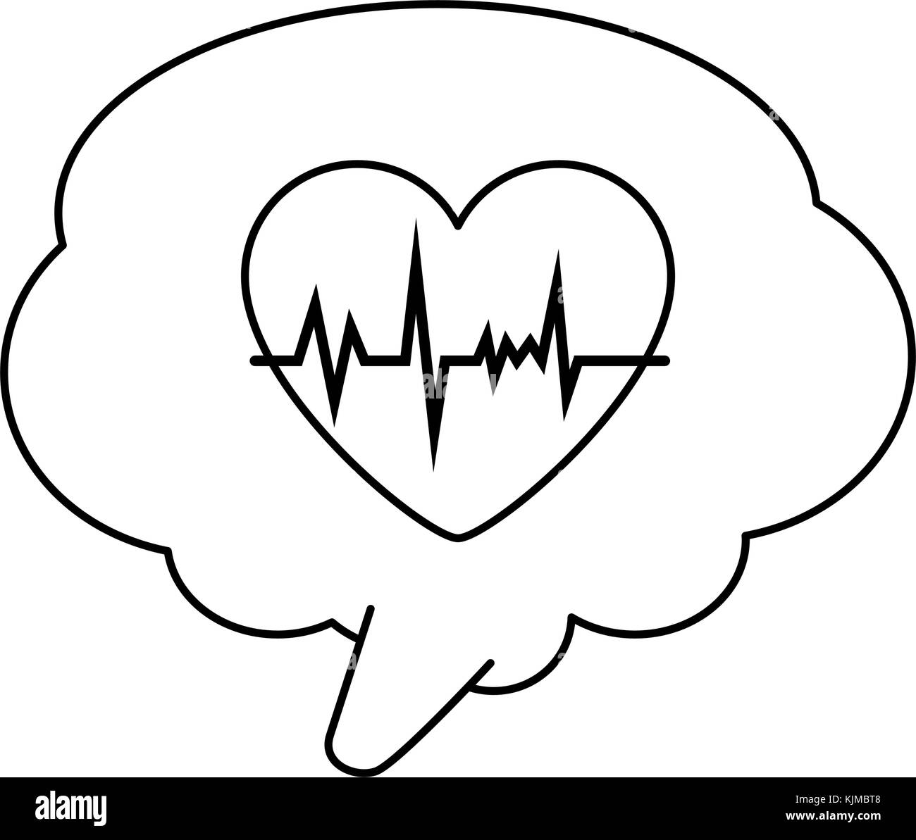 speech bubble with heart vector illustration design Stock Vector Image ...