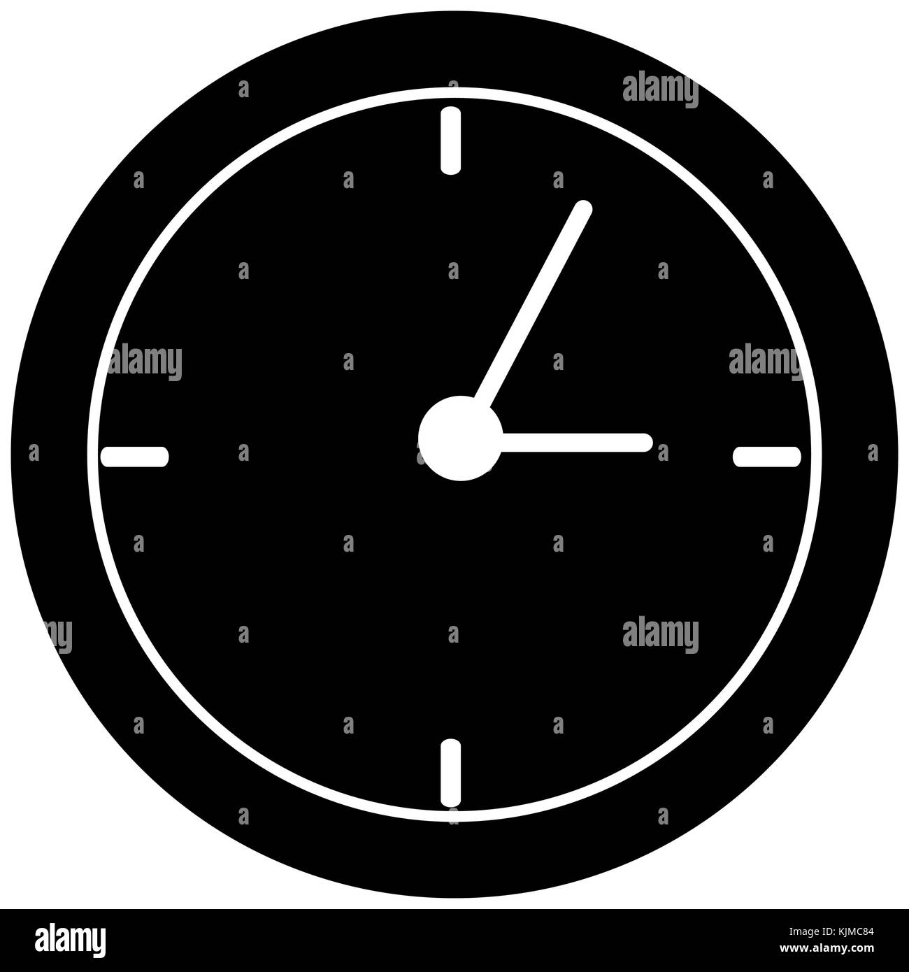 time clock isolated icon vector illustration design Stock Vector Image ...