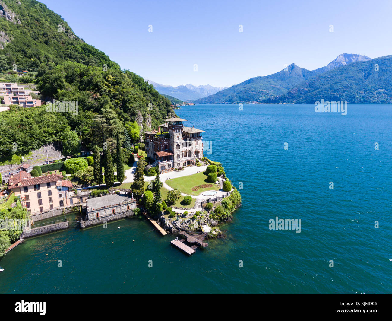 Villa Gaeta near Menaggio - Luxury propriety on Como lake in Italy Stock Photo