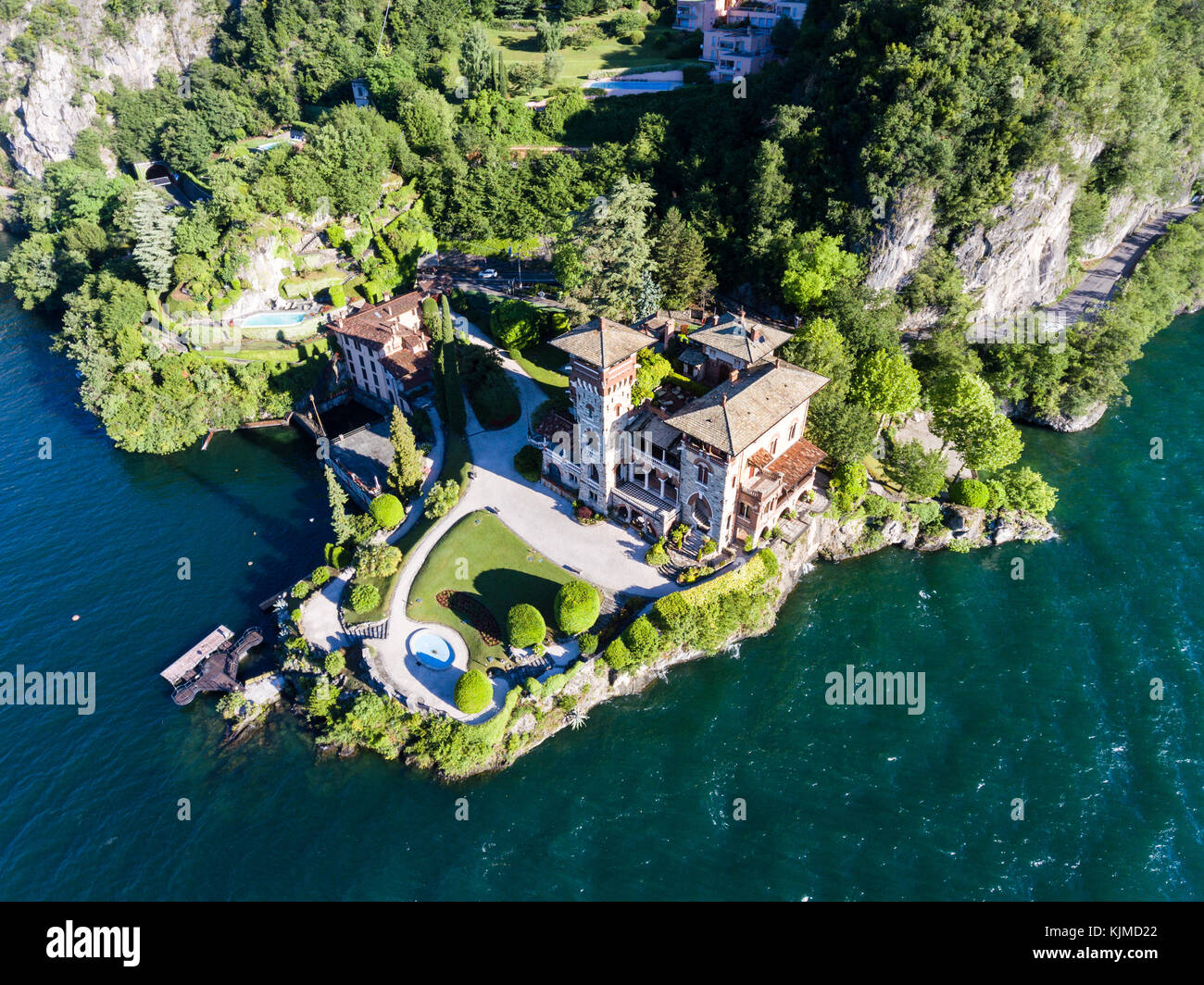 Luxury residence on Como lake - Villa Gaeta Stock Photo - Alamy