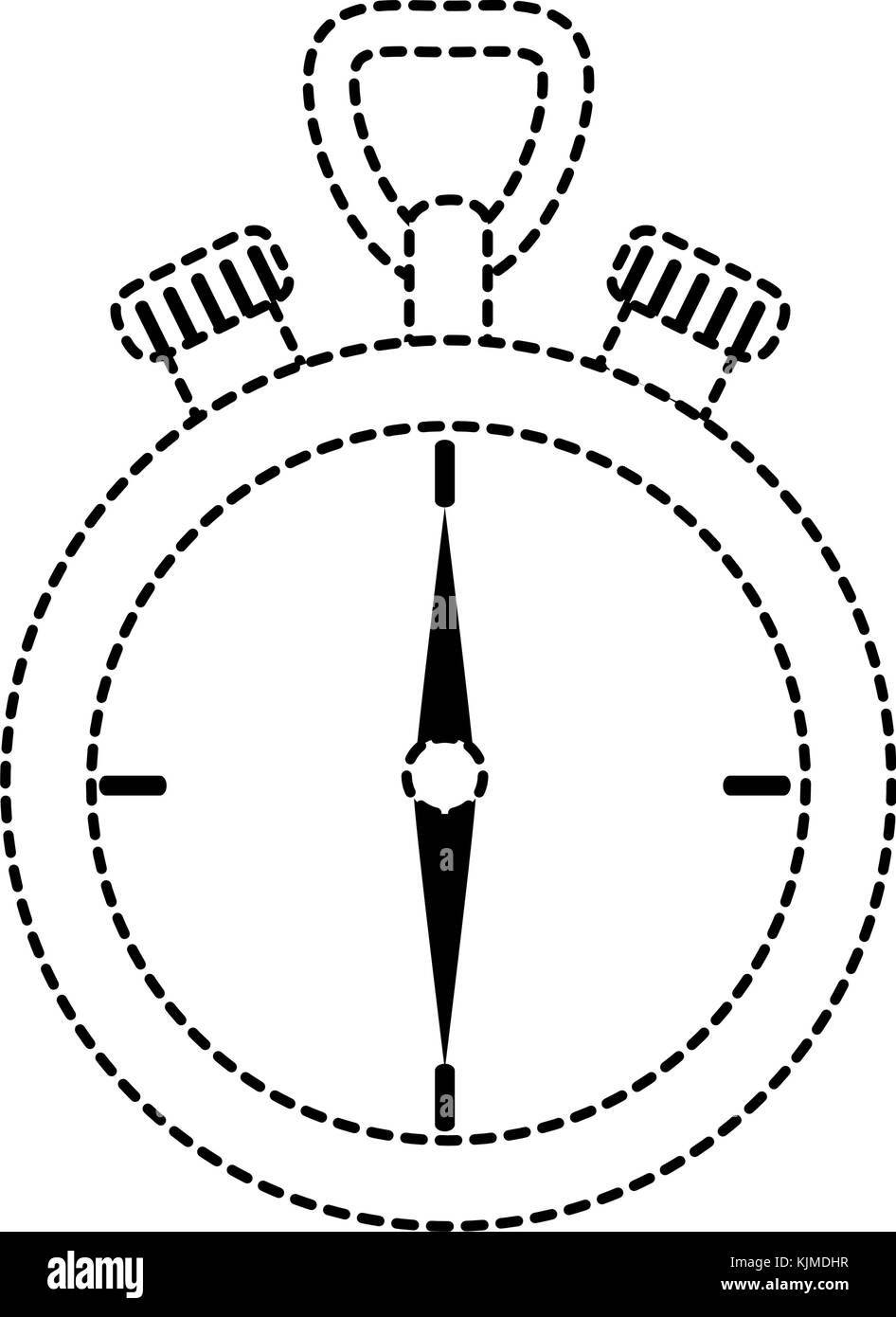 chronometer device isolated icon vector illustration design Stock ...