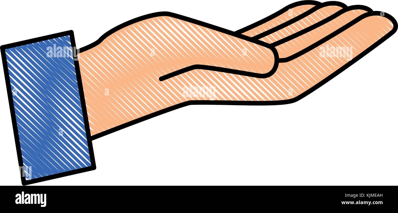 hand human receiving icon vector illustration design Stock Vector Image ...