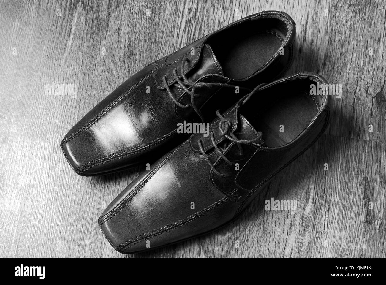 leather classic style  shoes Stock Photo