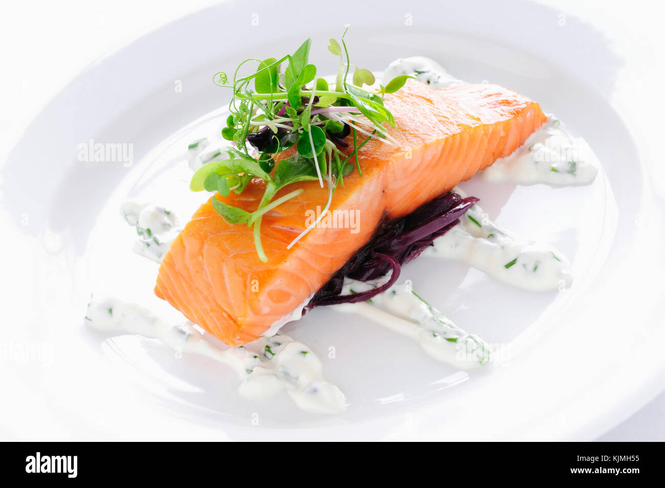 cooked fish meal Stock Photo Alamy