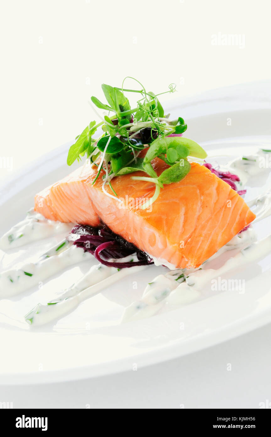 cooked fish meal Stock Photo Alamy