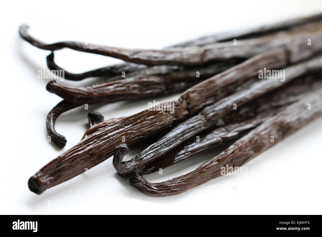 fresh vanilla pods isolated on white background Stock Photo Alamy