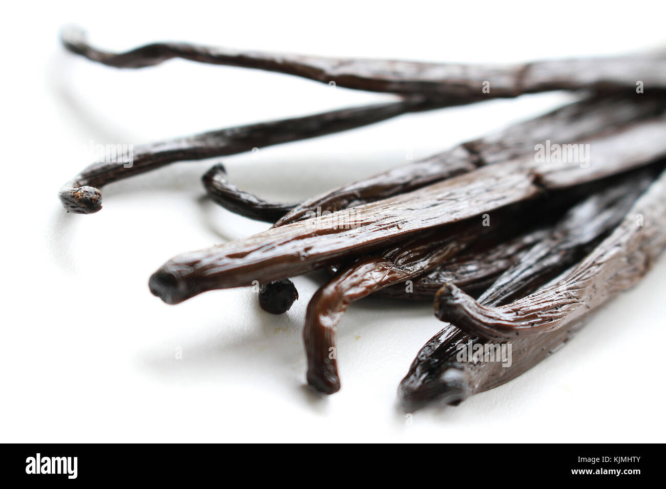 fresh vanilla pods isolated on white background Stock Photo Alamy