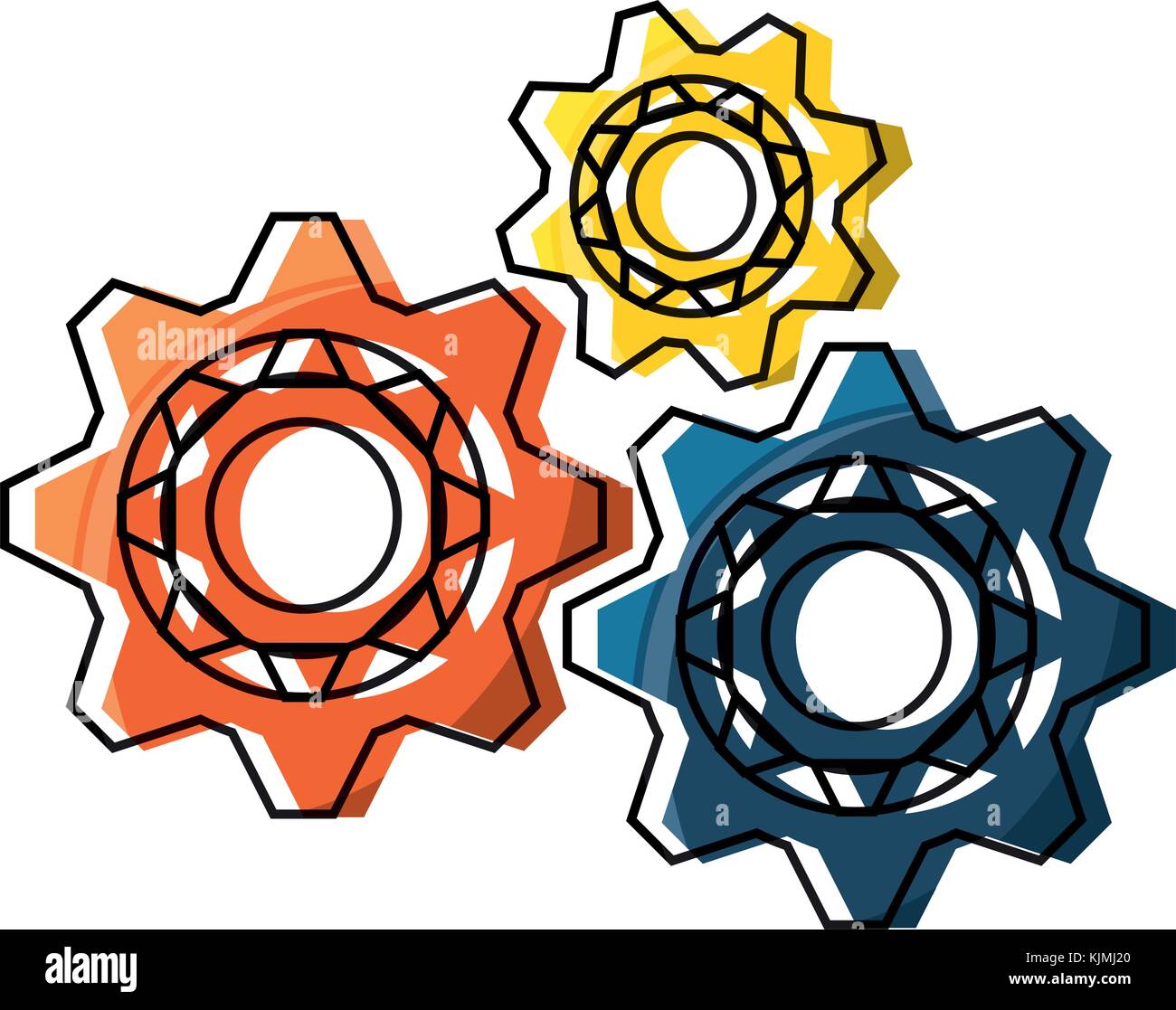 gear wheels icon image Stock Vector Image & Art - Alamy