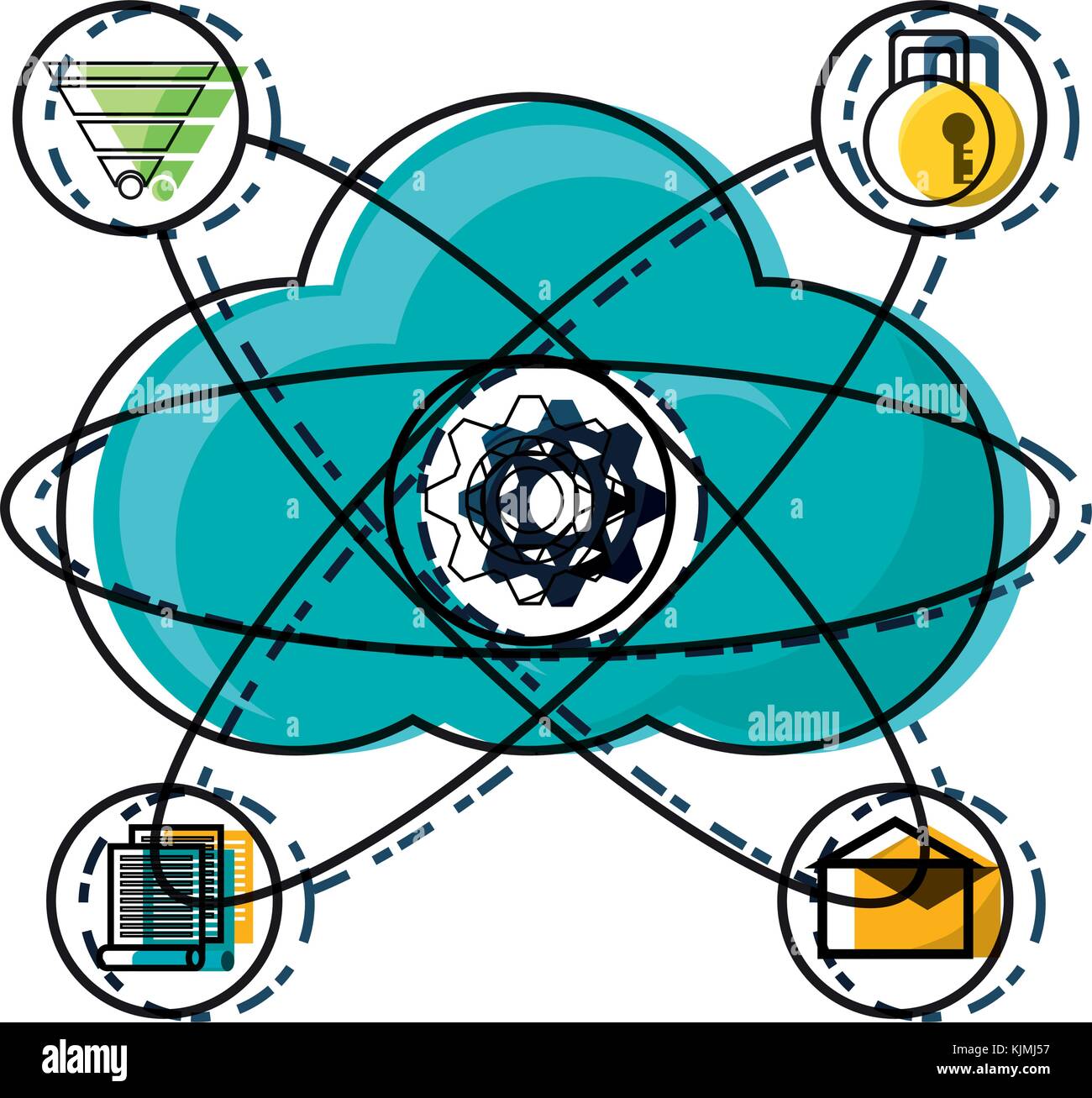 cloud storage design concept Stock Vector Image & Art Alamy